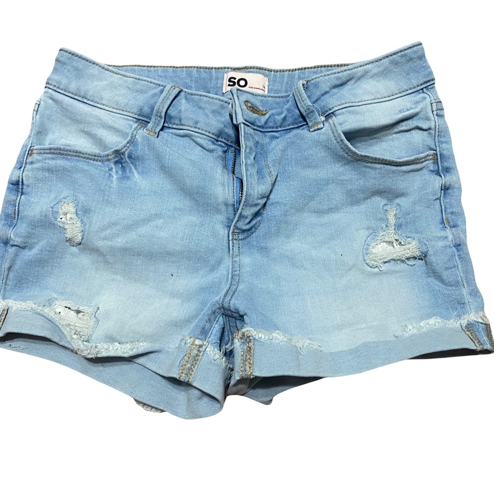 SO Ripped Jean Shorts